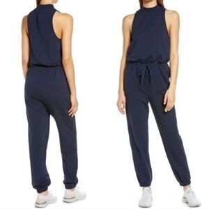NEW Sweaty Betty Kaya Sleeveless Jumpsuit in Navy Blue Sz XL